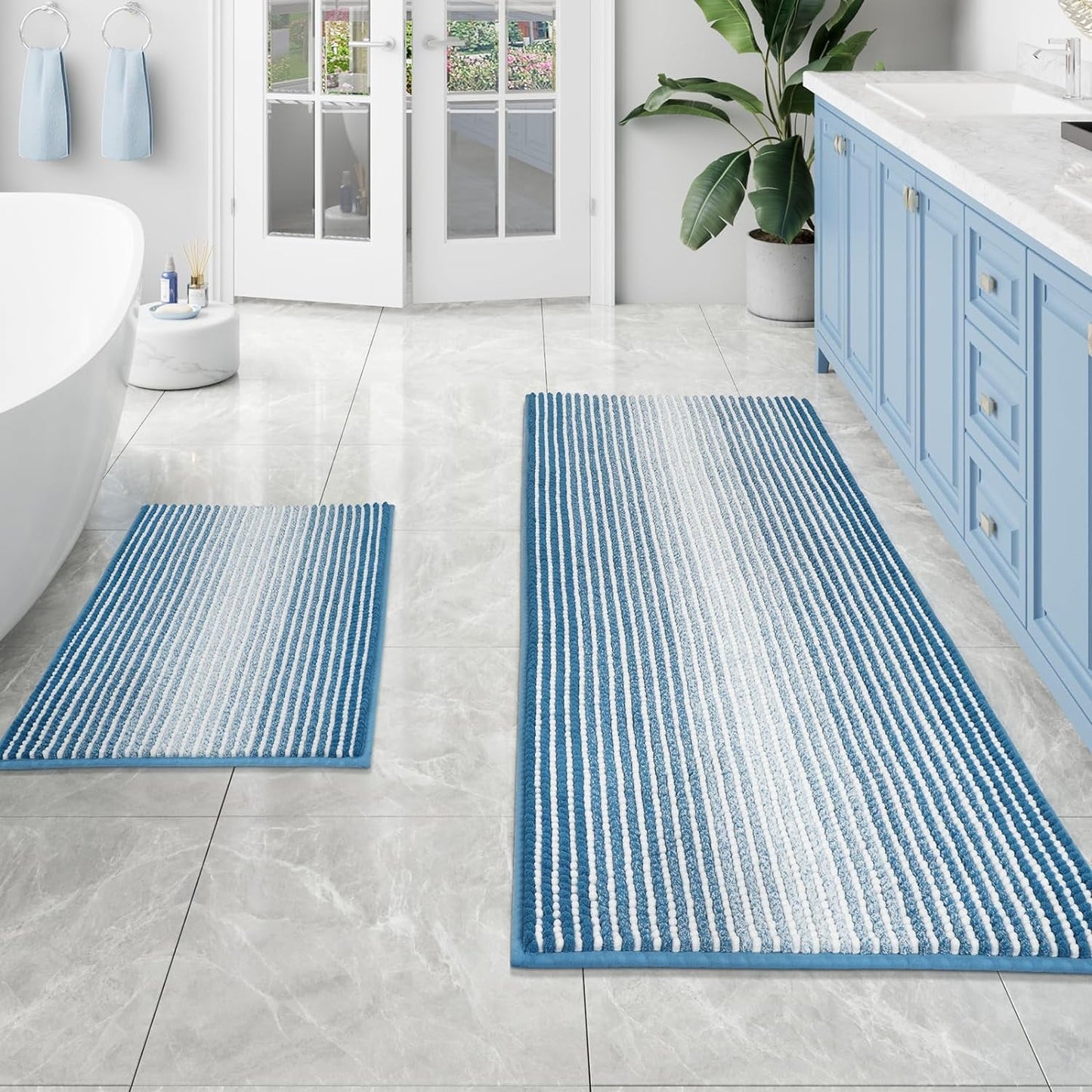 Bathroom Rugs-Gradient