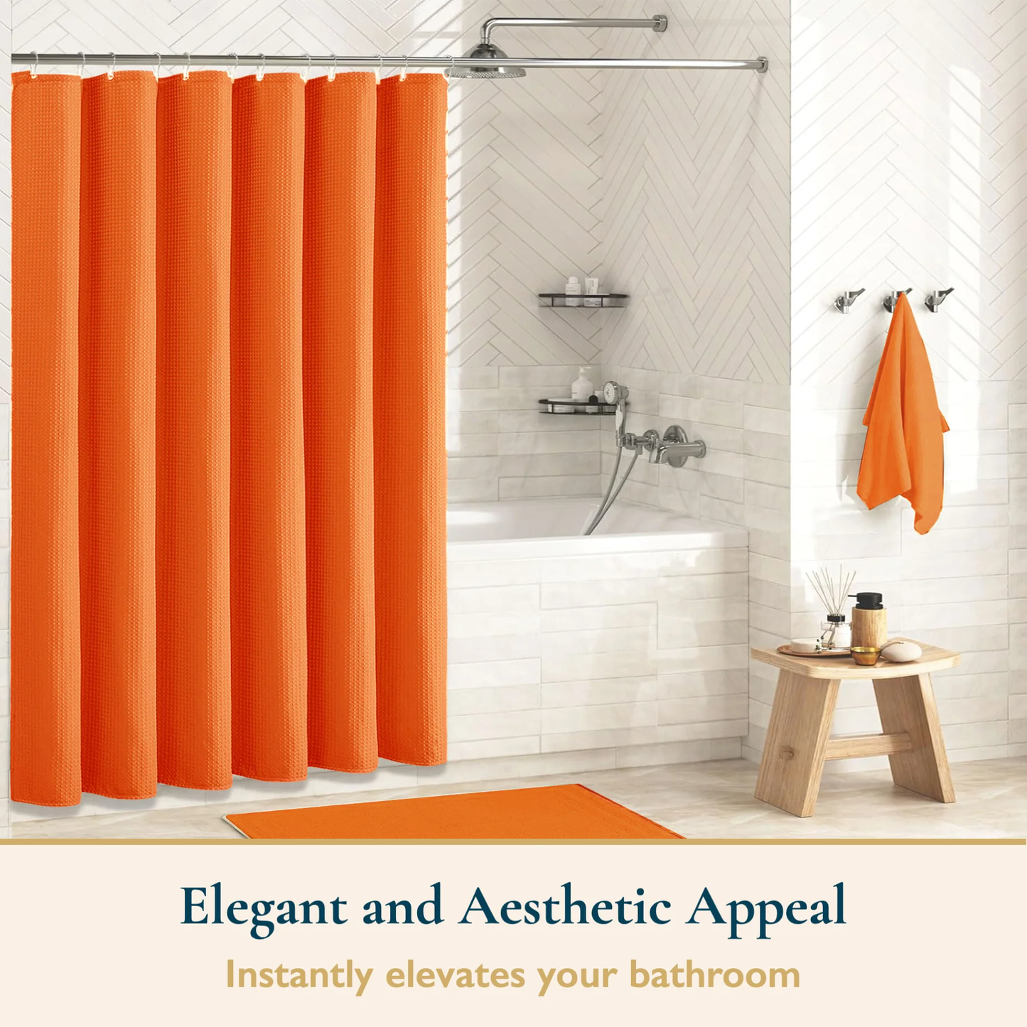 Shower Curtain-Embossed Pattern