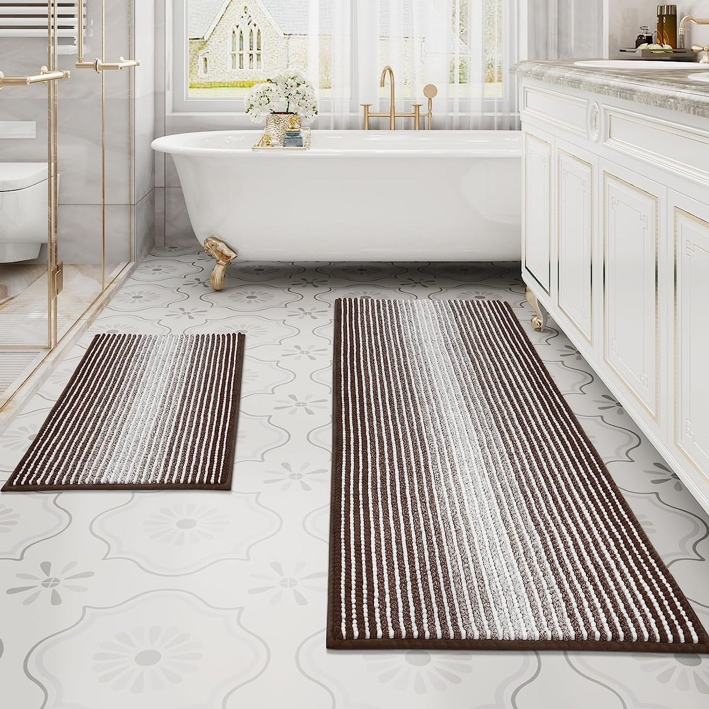 Bathroom Rugs-Gradient