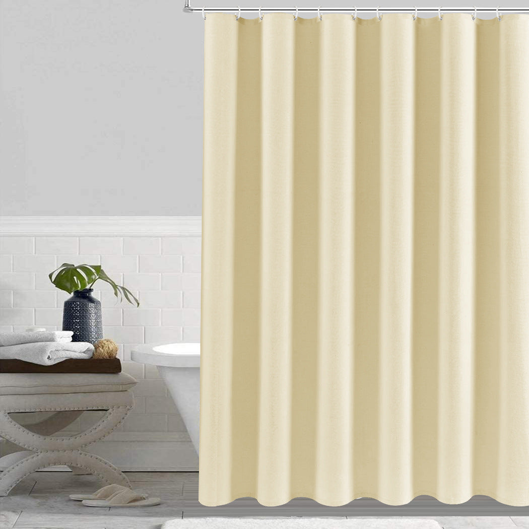 ComfiTime Shower Curtain/Liner with Hooks - 2-in-1 Water-Repellent TPU Coating