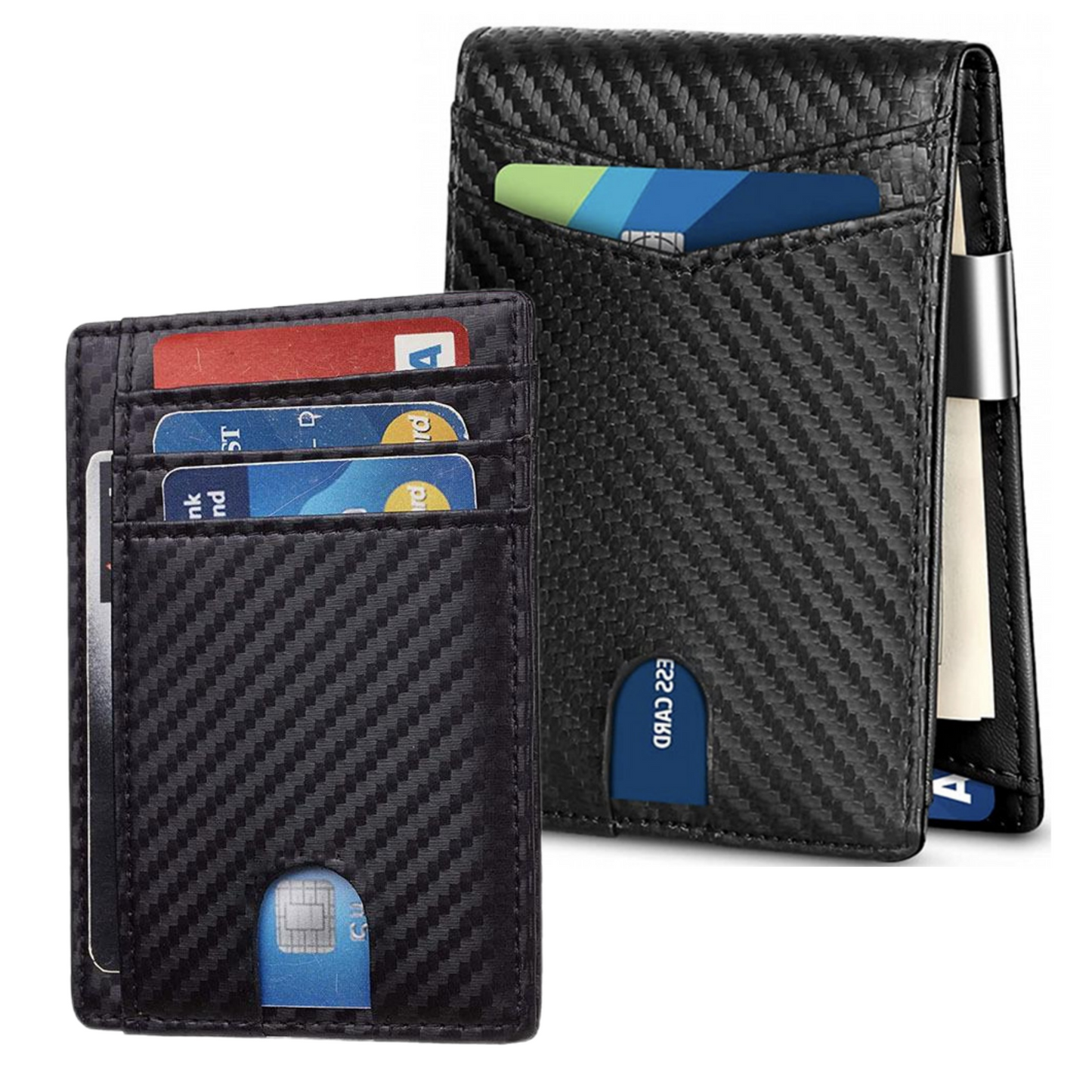 Men‘s Wallet with Money Slim and Cash Clip - RFID Blocking Wallet