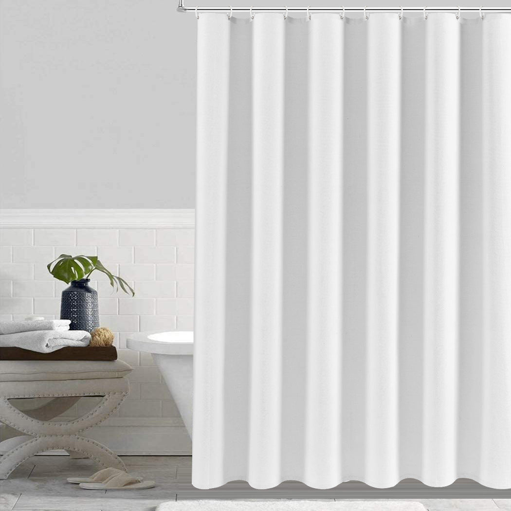 ComfiTime Shower Curtain/Liner with Hooks - 2-in-1 Water-Repellent TPU Coating
