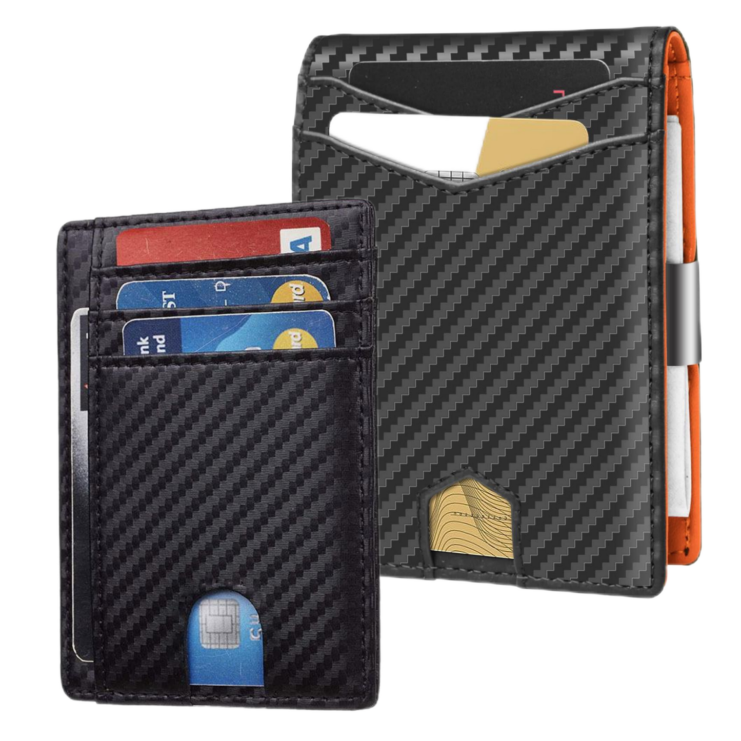 Men‘s Wallet with Money Slim and Cash Clip - RFID Blocking Wallet