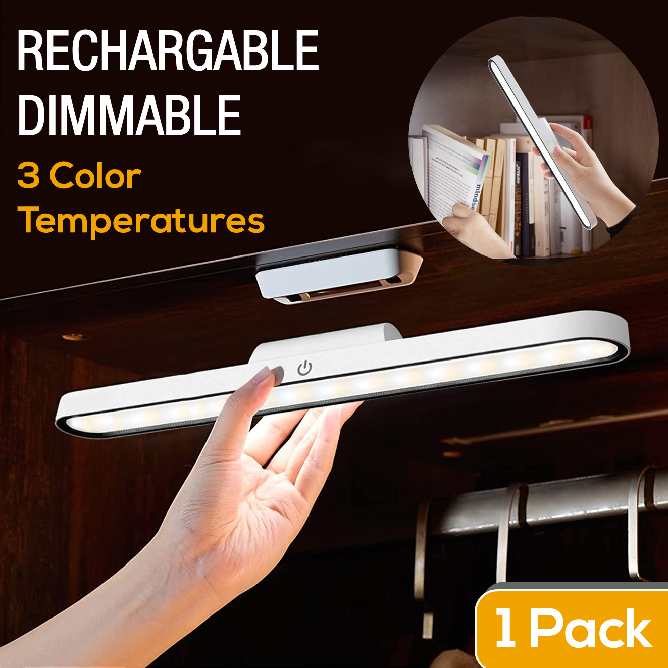 Rechargeable 28 LED Under Cabinet Lights