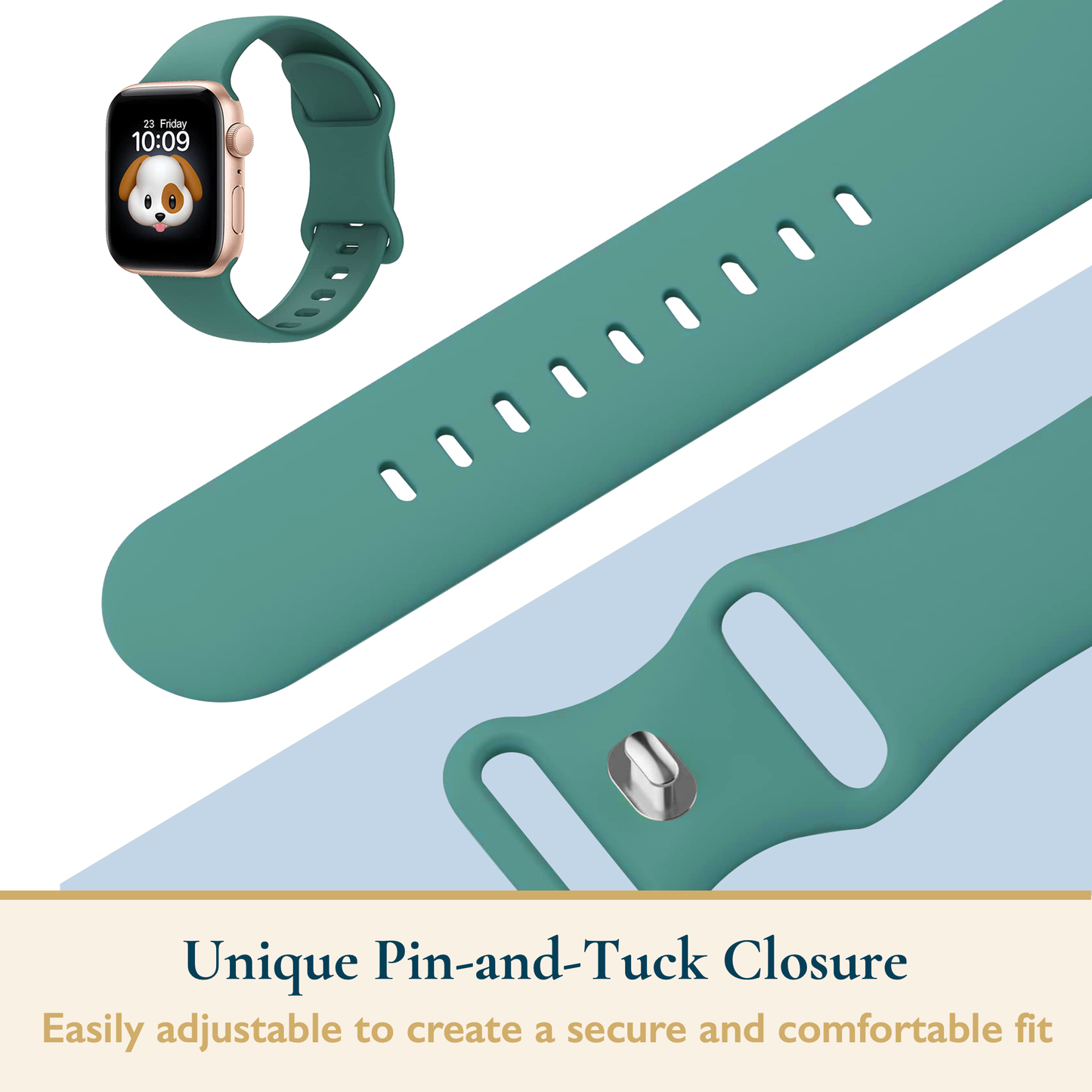Silicone Apple Watch Sport Band, 4 Pack