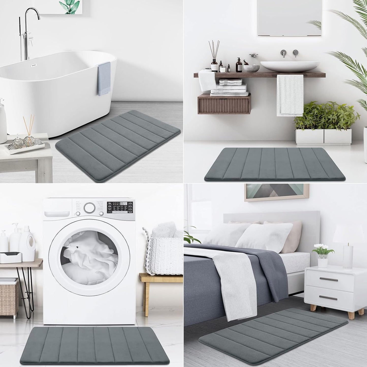 Memory Bathroom Rugs - Stripe