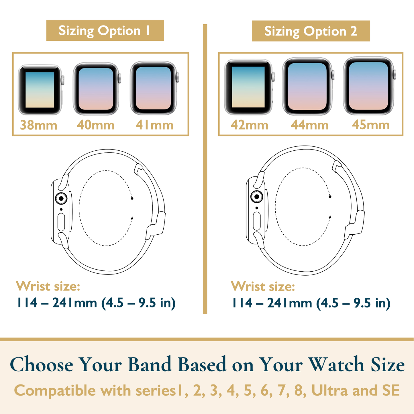 Stretchy Nylon Apple Watch Band, 3 Pack