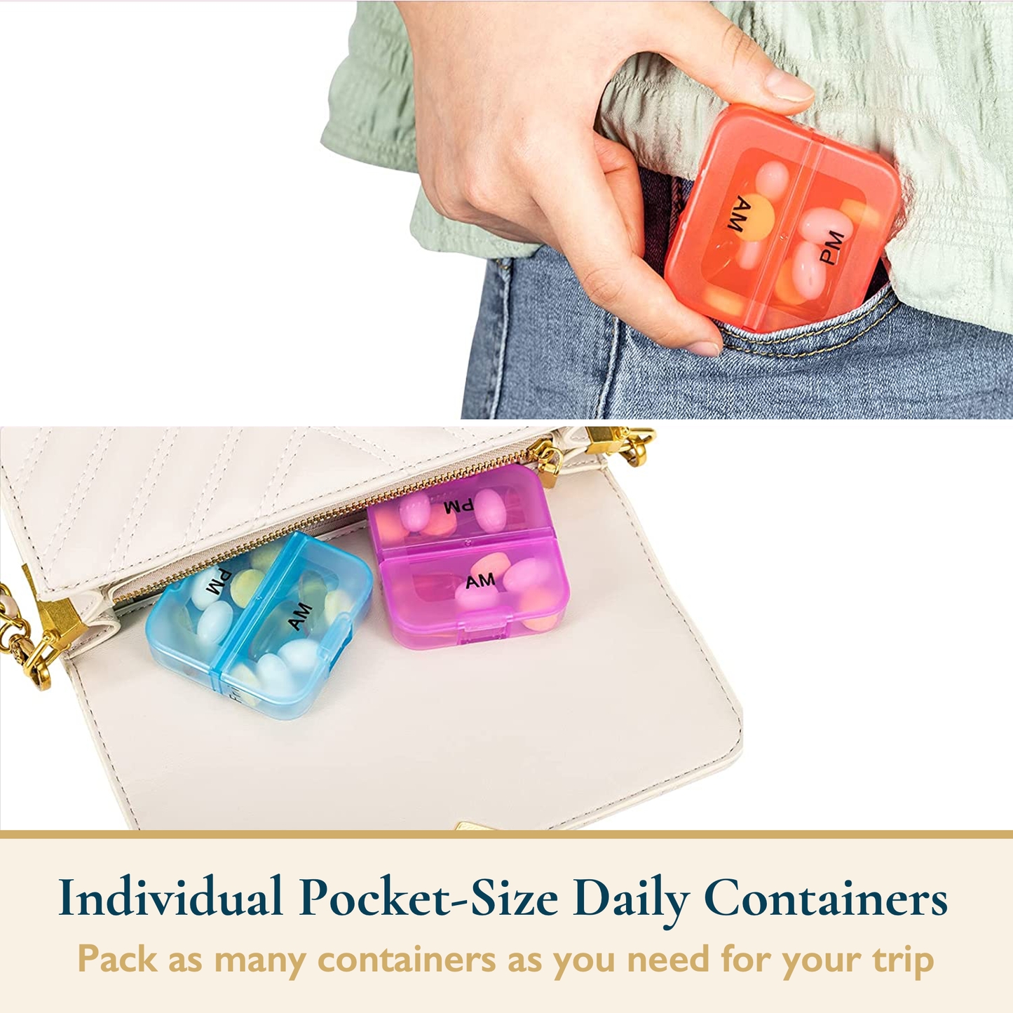 Weekly Pill Organizer, 2 Times a Day