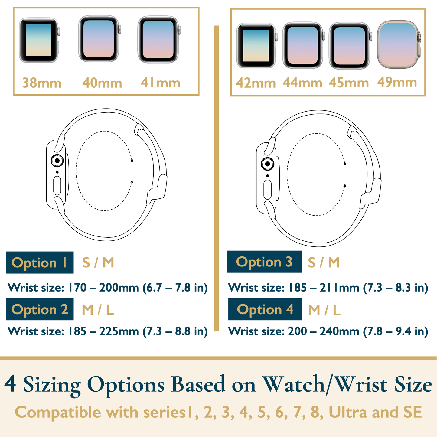 Silicone Apple Watch Sport Band, 6 Pack