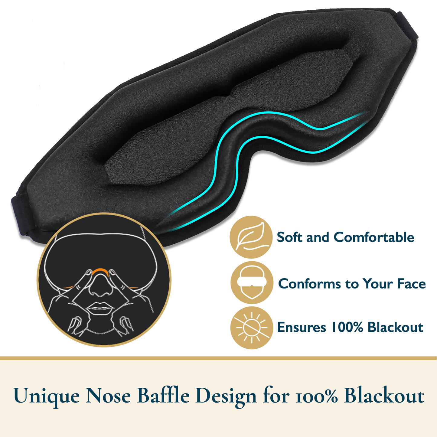 Memory Foam 3D Sleep Mask