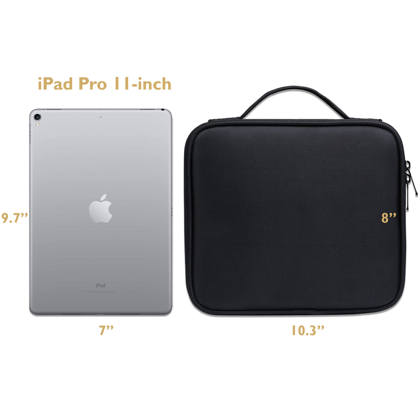Customizable Makeup Case With Bonus Travel Mirror