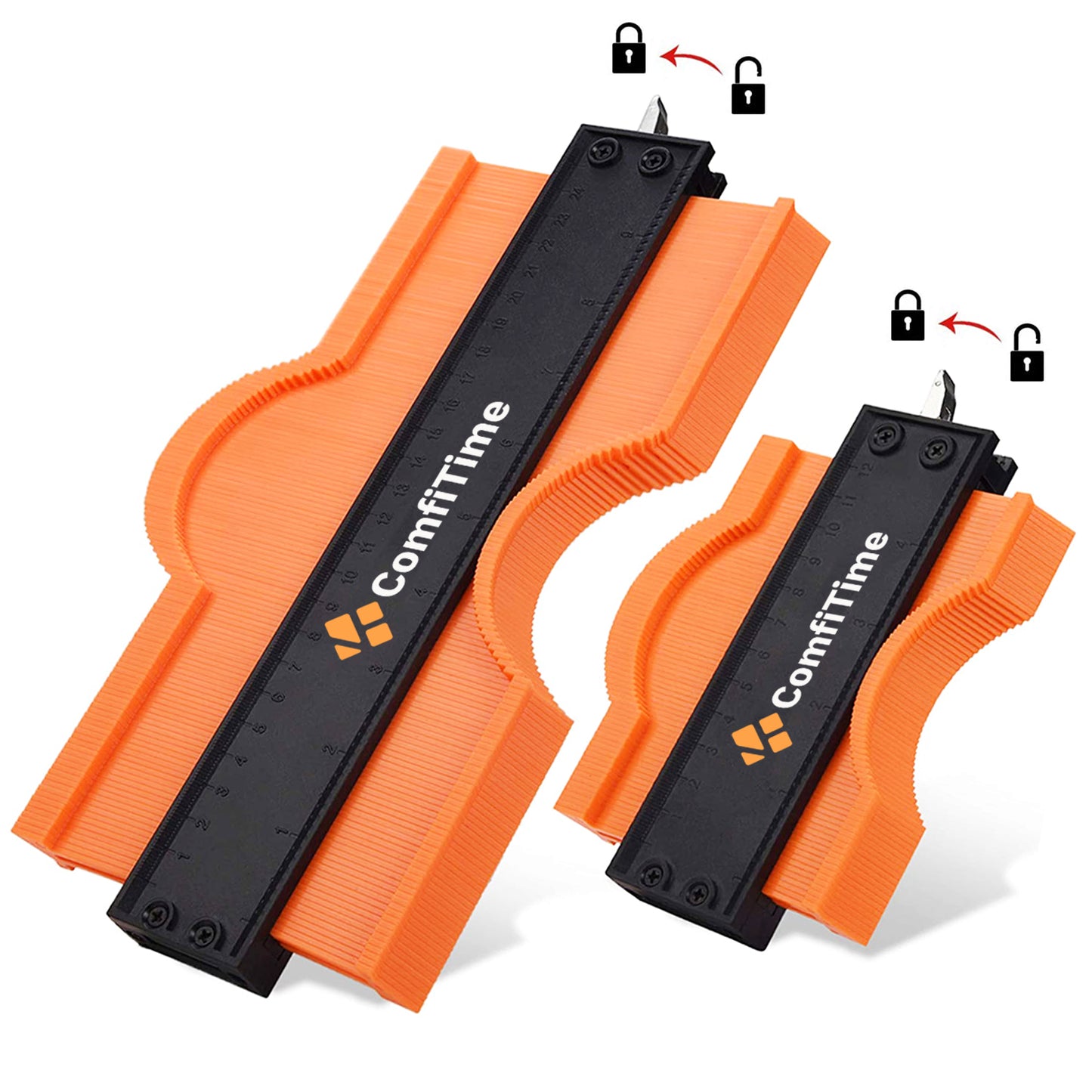 Contour Gauge With Lock, 10-in and 5-in Combo Set
