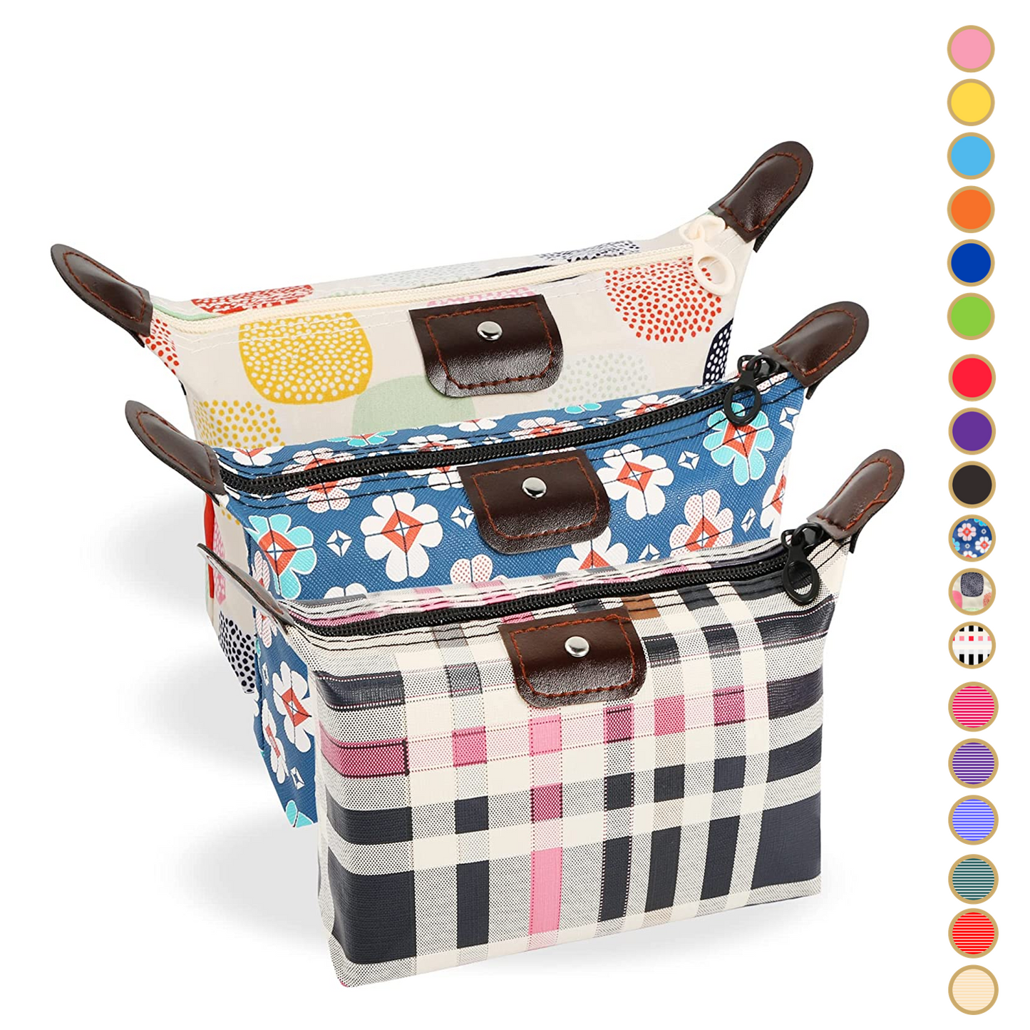 Travel Makeup Bags, 3 Pack