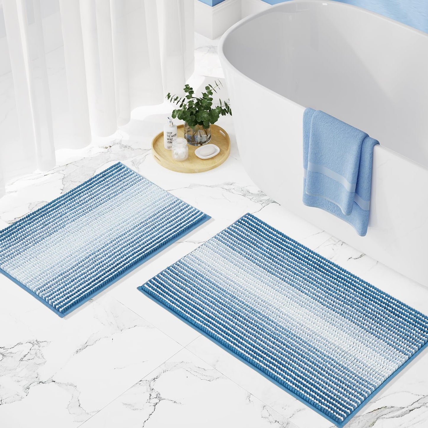 Bathroom Rugs-Gradient