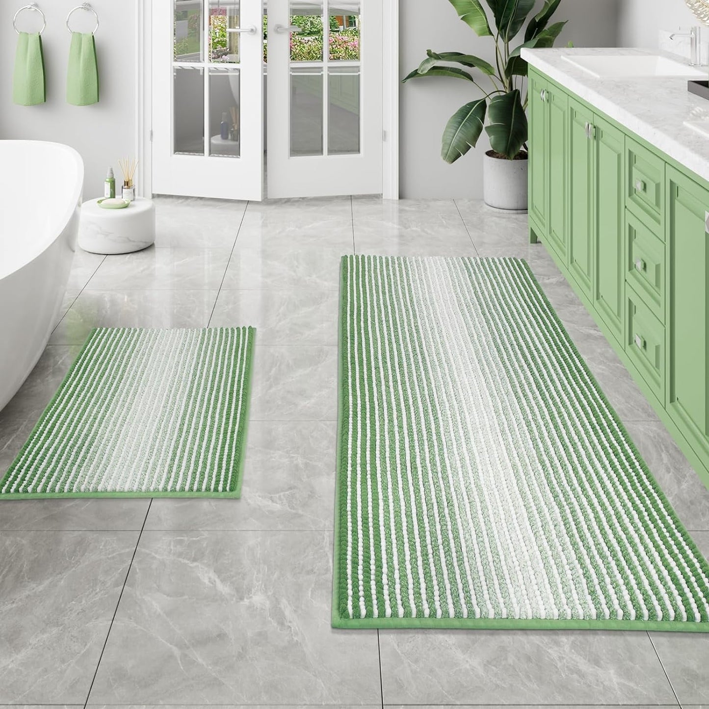 Bathroom Rugs-Gradient