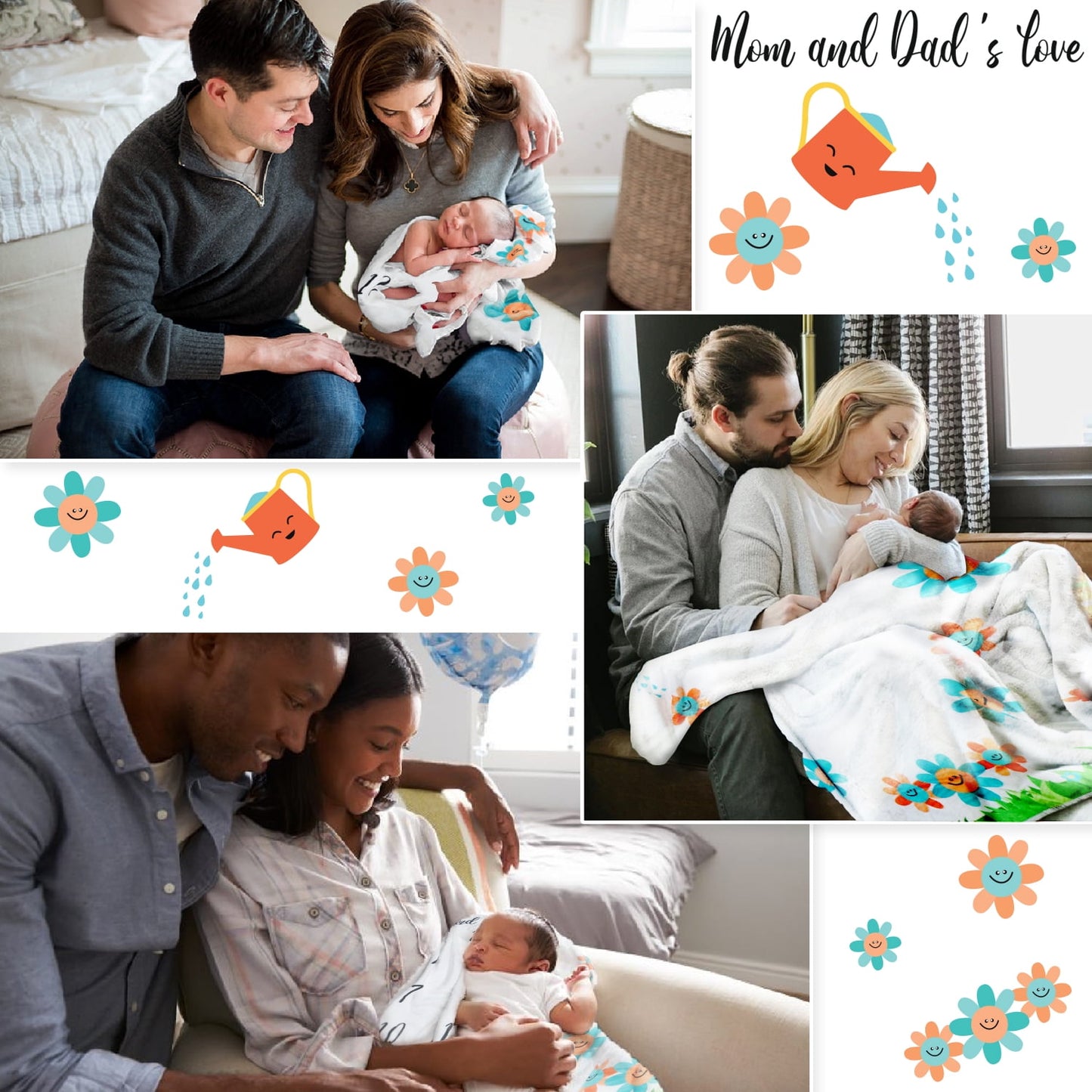 Soft Fleece Baby Milestone Blanket, 300 GSM, 40 x 60 in