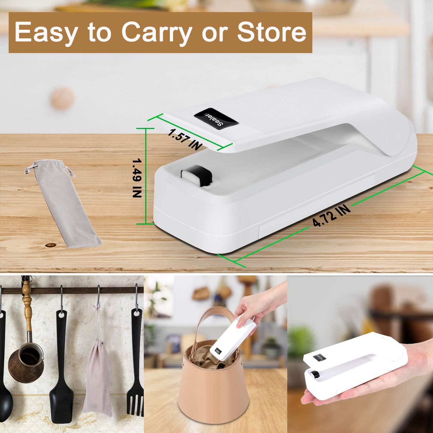 4-in-1 Rechargeable Mini Bag Sealer