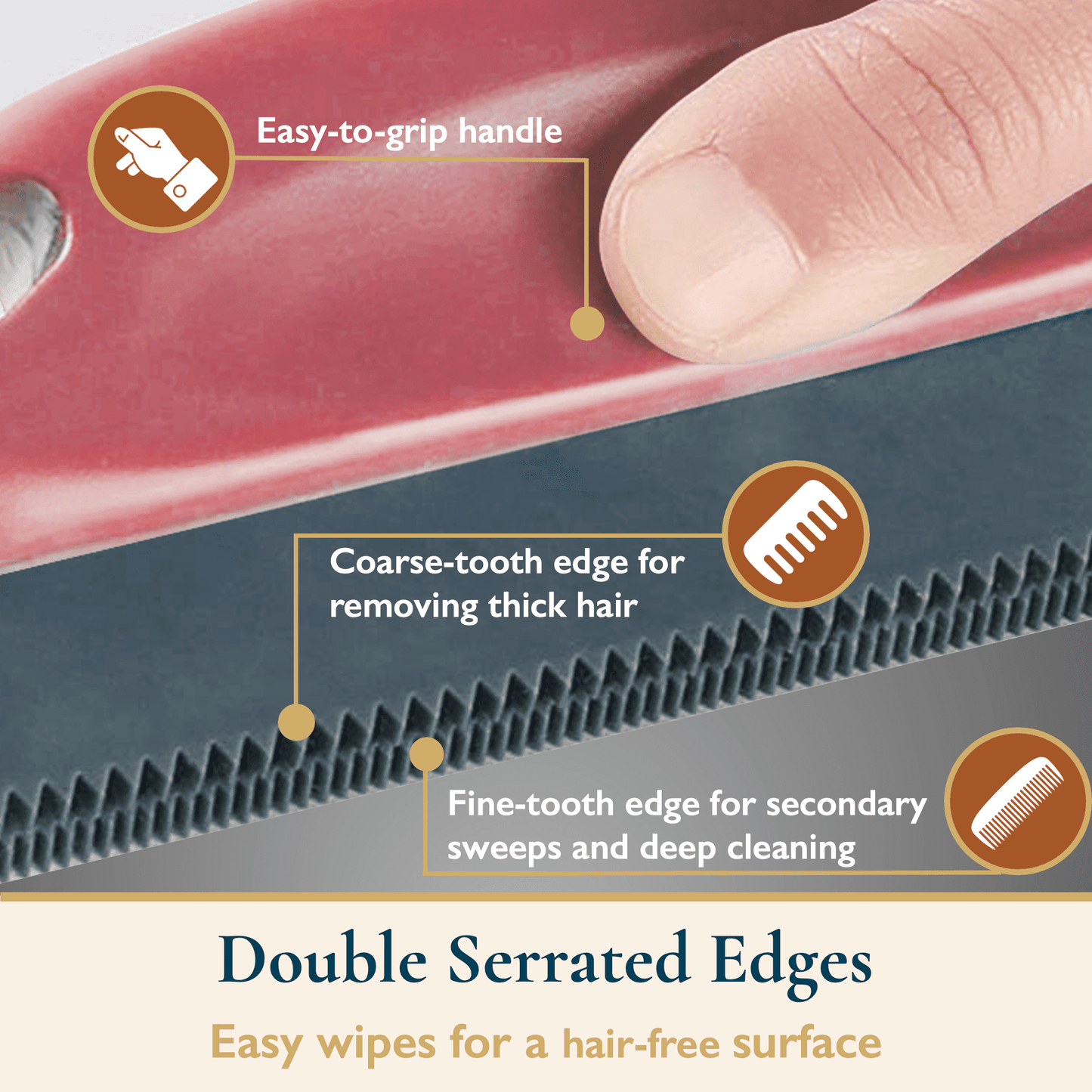 Pet Hair Remover Tool Set - Roller Brush, Mini Detailer