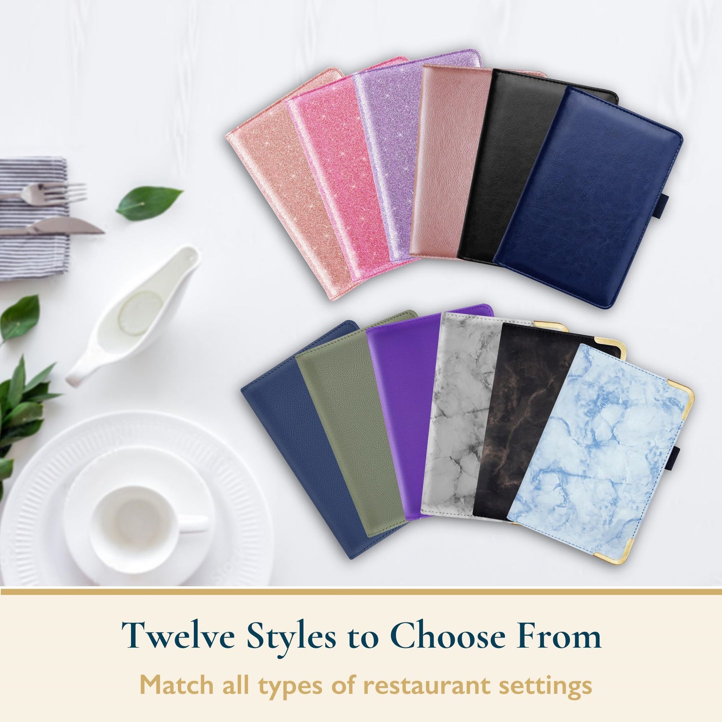 PU Leather Server Book for Waitress