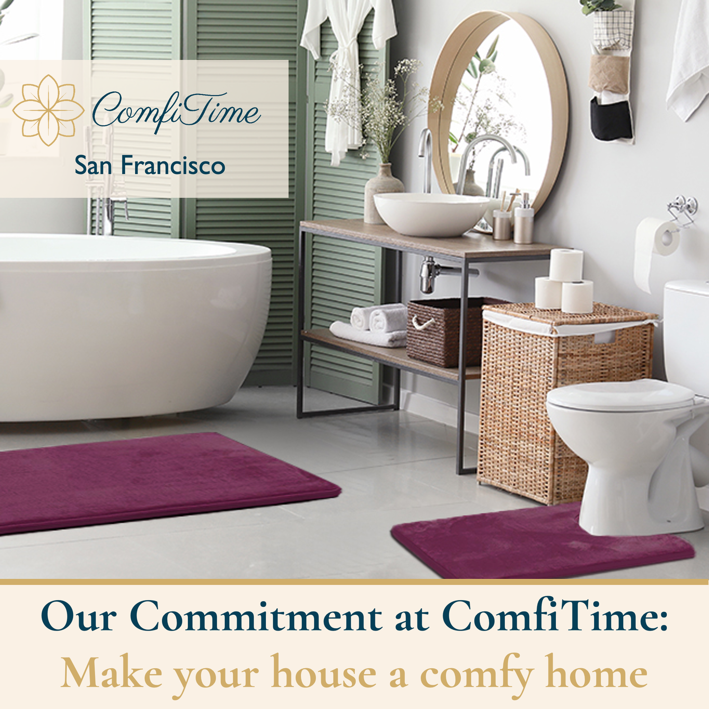 Memory Foam Bathroom Rugs