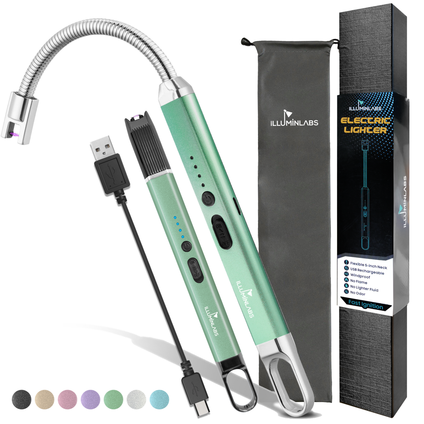 USB Rechargeable Electric Lighter, Combo Pack