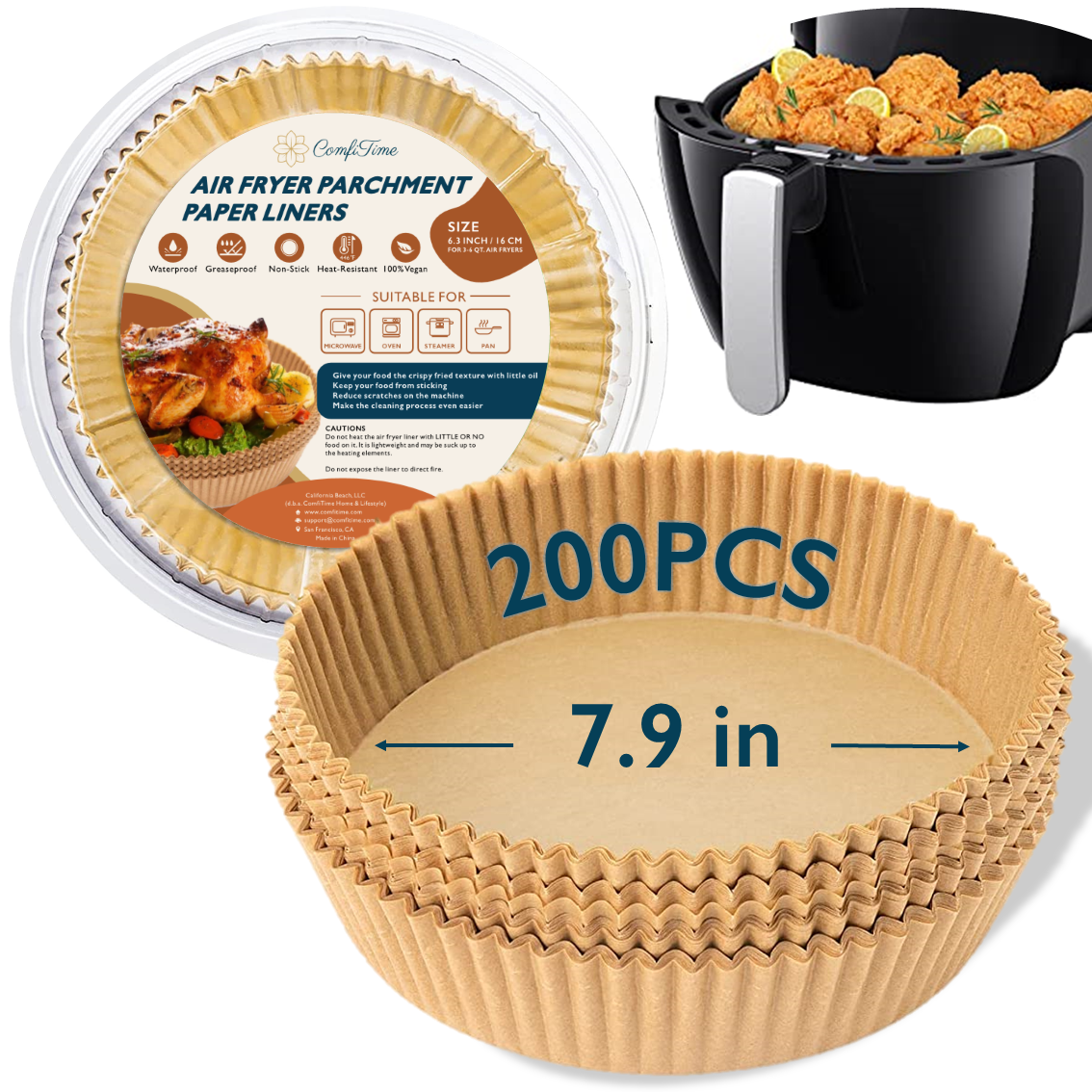 Round Air Fryer Liners