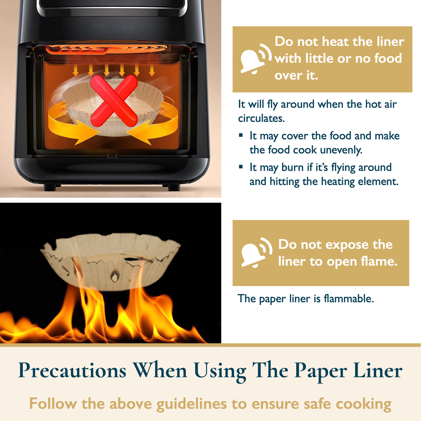 Square Air Fryer Liners for 2-8 Quart Air Fryers