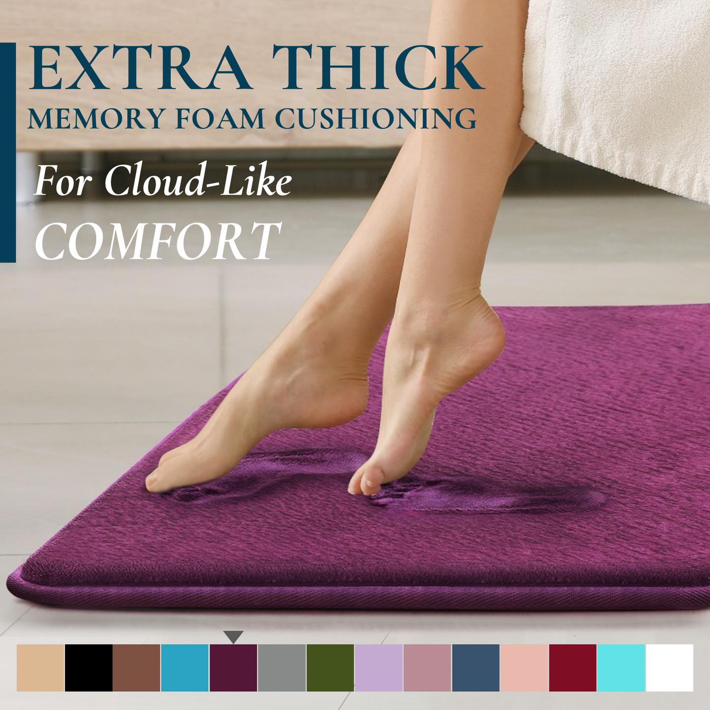 Memory Foam Bathroom Rugs