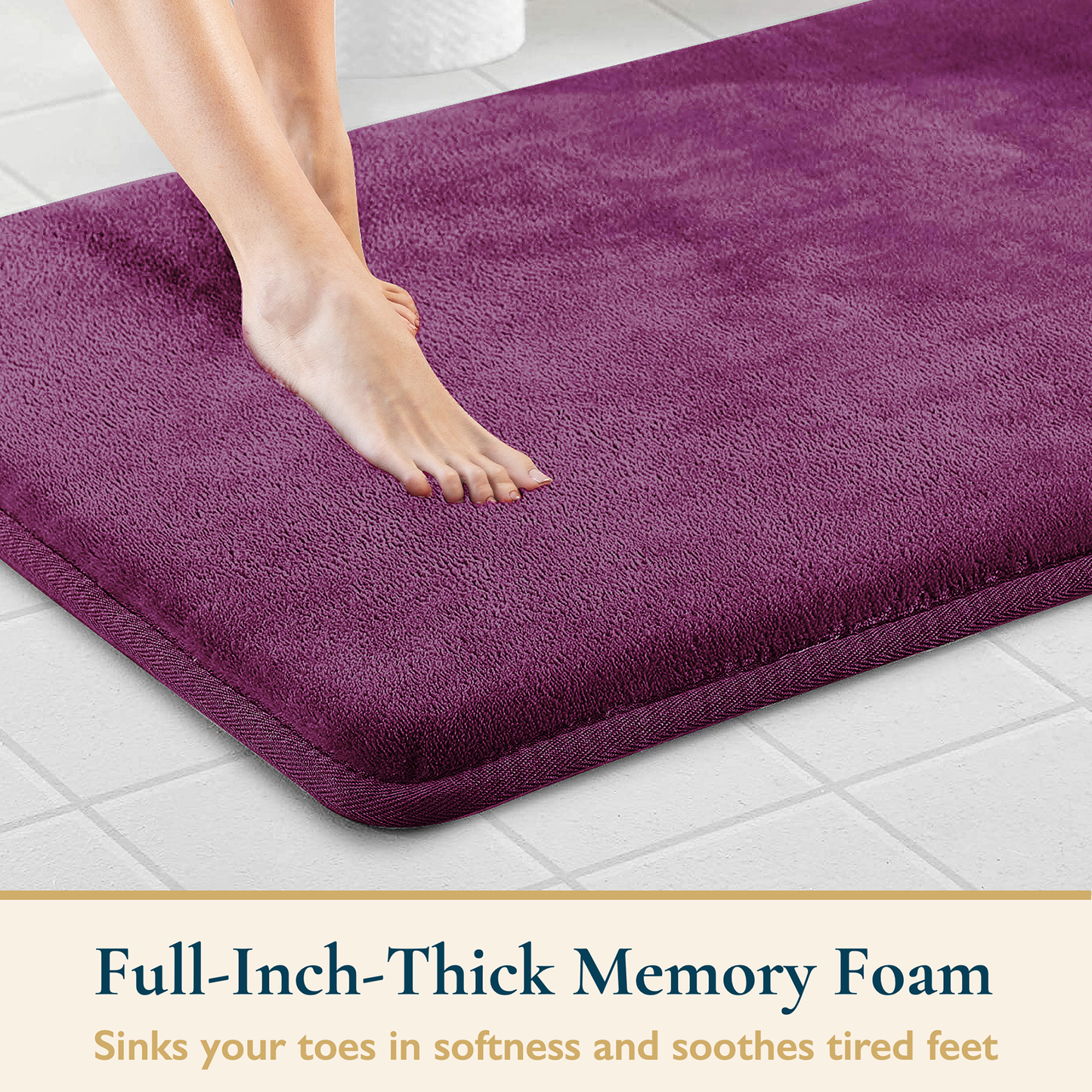 Memory Foam Bathroom Rugs