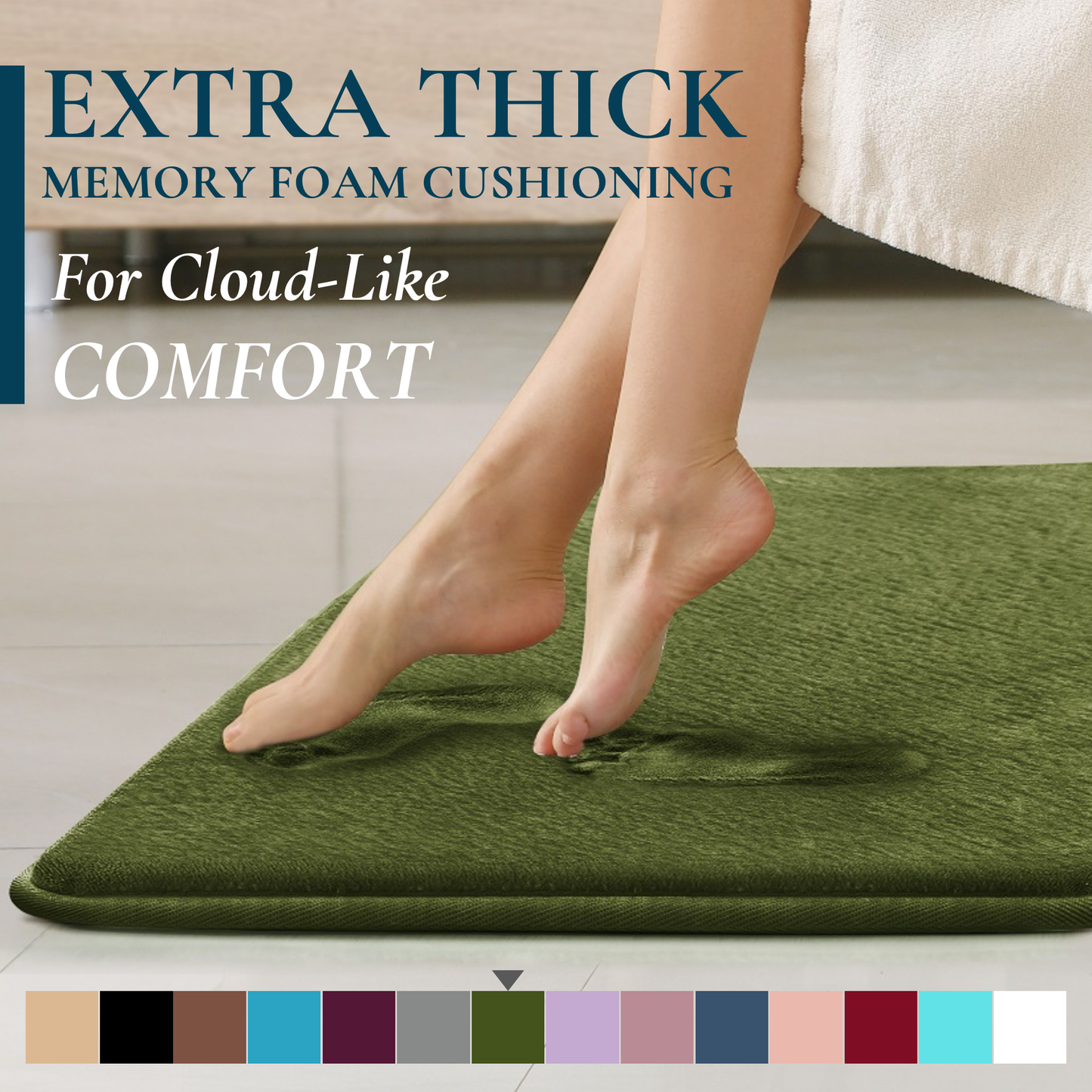 Memory Foam Bathroom Rugs