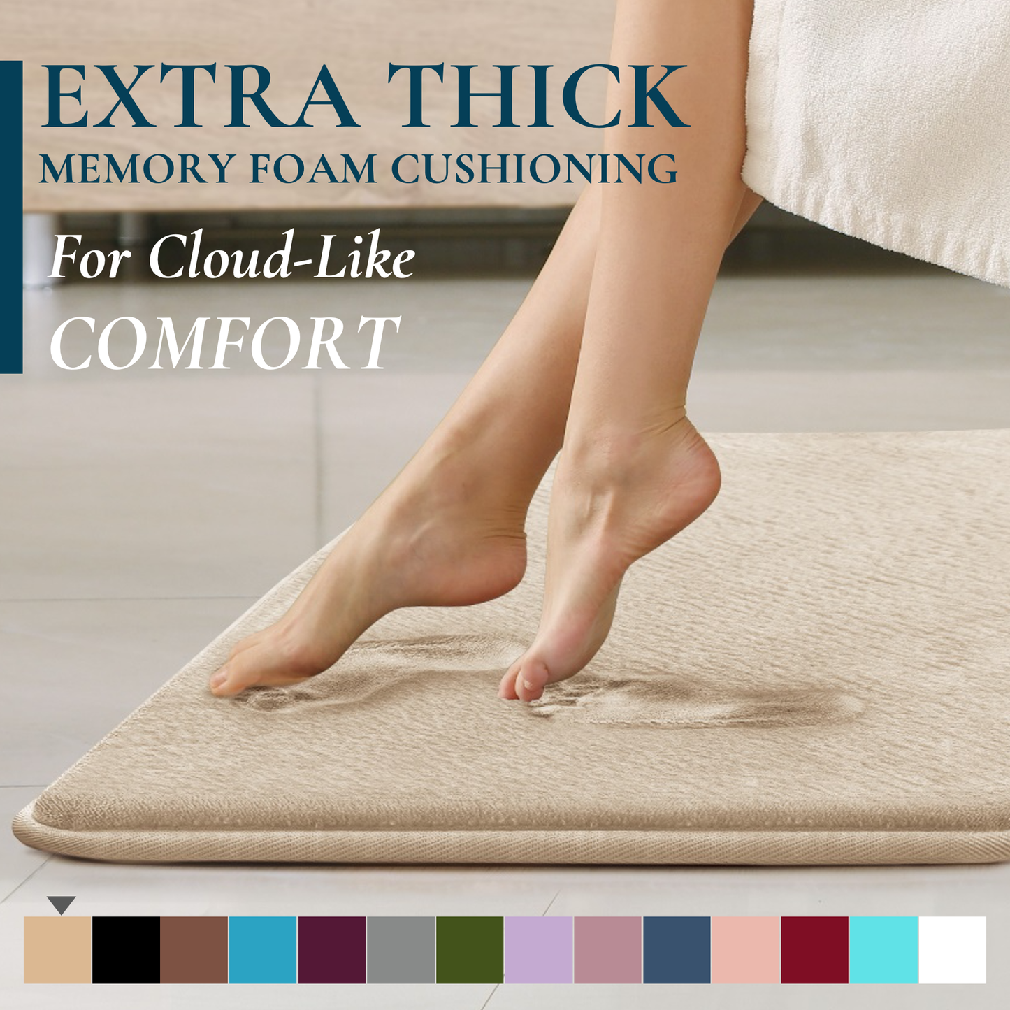 Memory Foam Bathroom Rugs