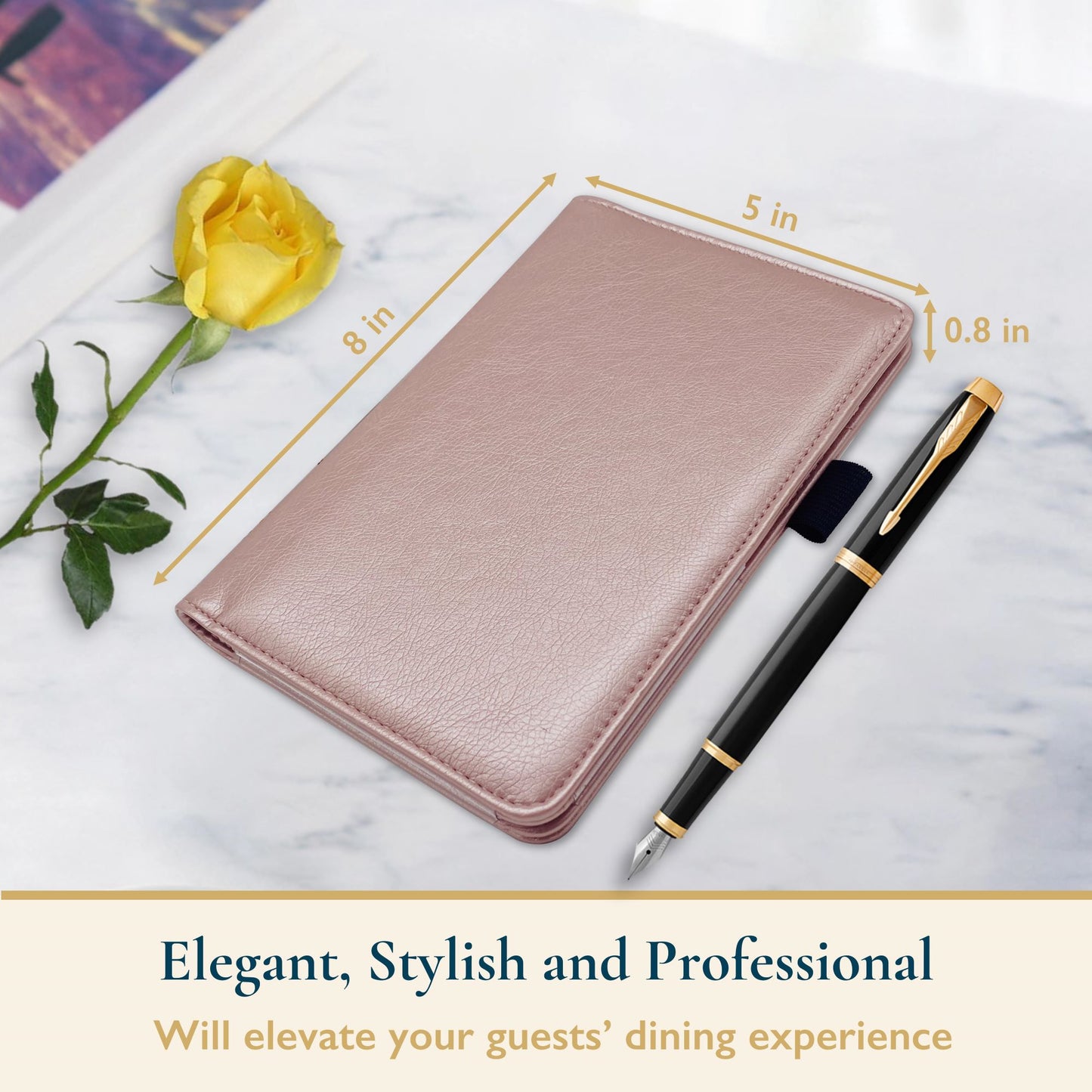 PU Leather Server Book for Waitress