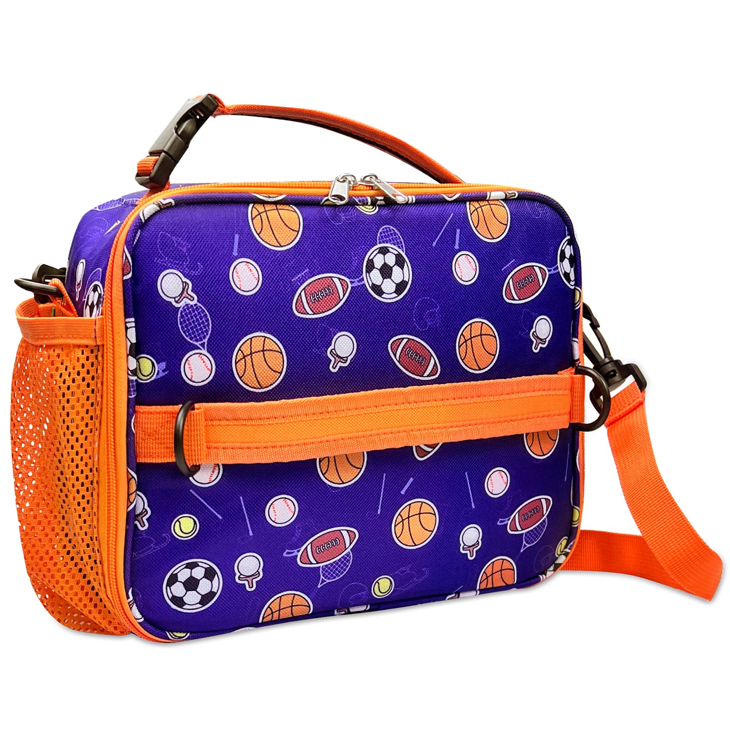 Insulated Lunch Bag for Kids With Shoulder Strap and Handles