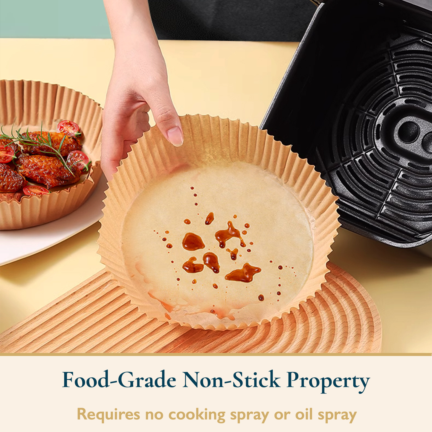 Square Air Fryer Liners for 2-8 Quart Air Fryers