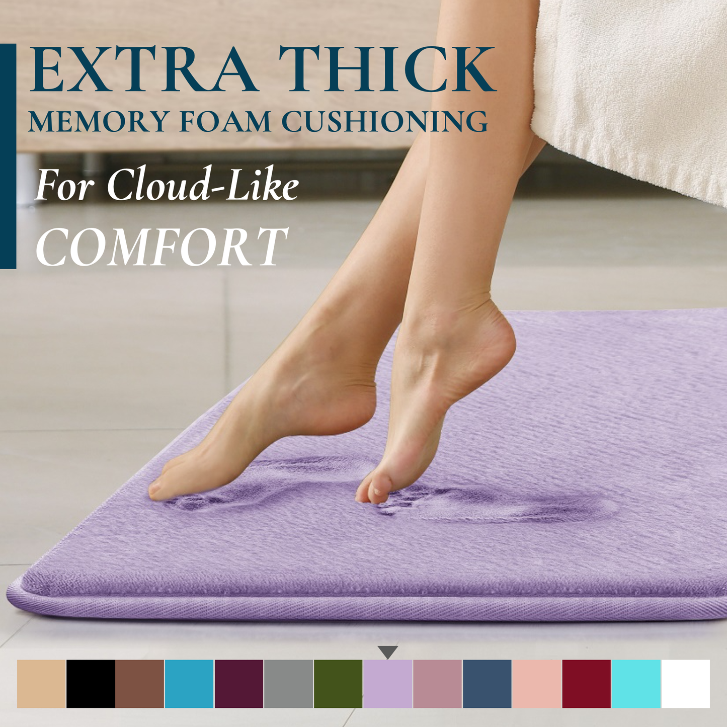 Memory Foam Bathroom Rugs