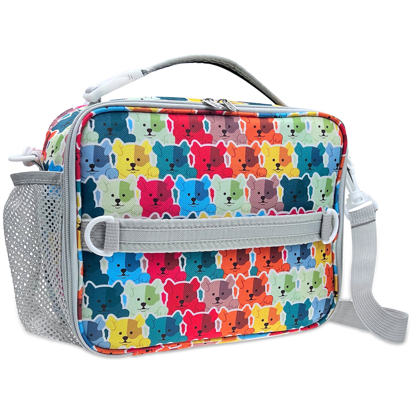 Insulated Lunch Bag for Kids With Shoulder Strap and Handles