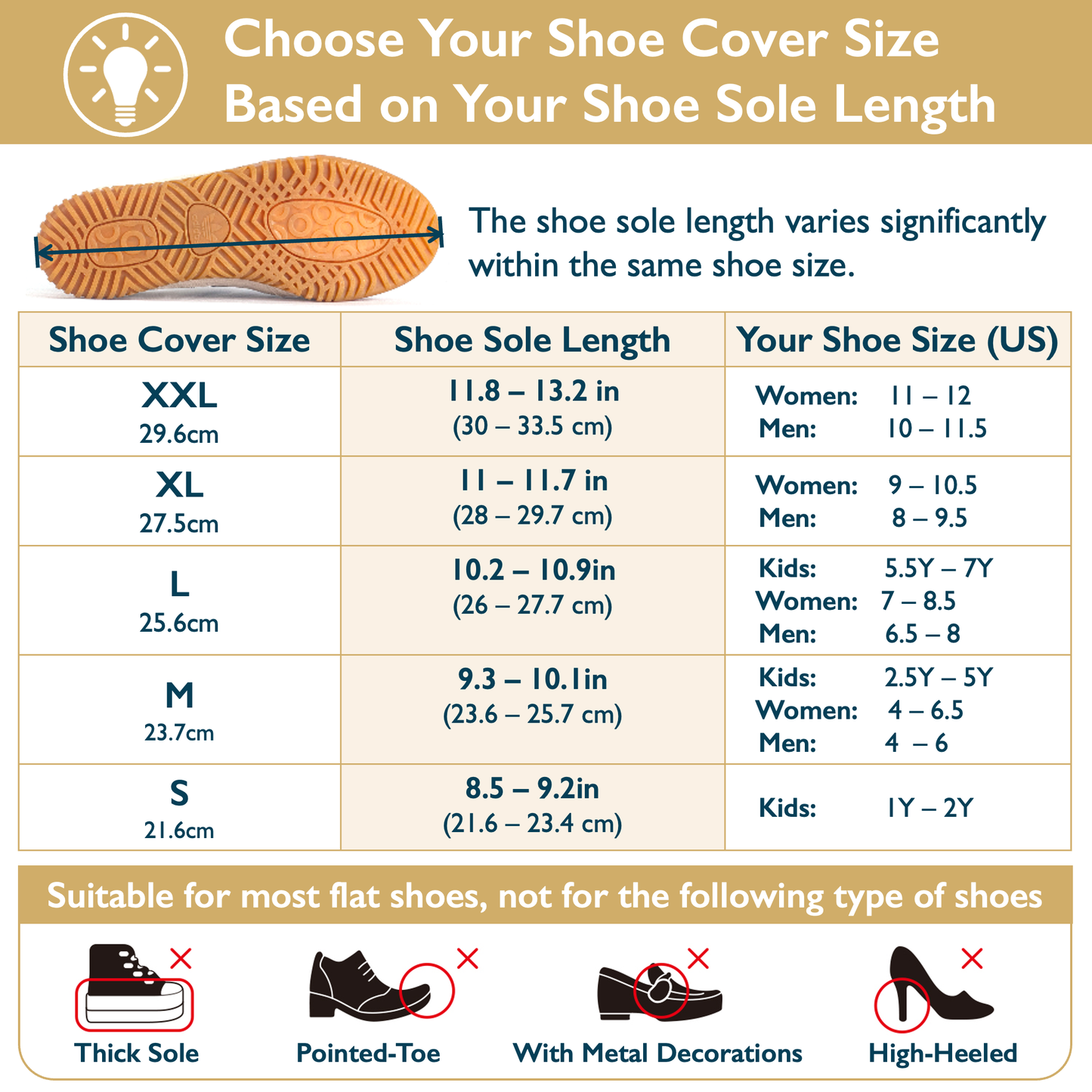 Waterproof Shoe Covers, TPE Rubber, Low-Rise