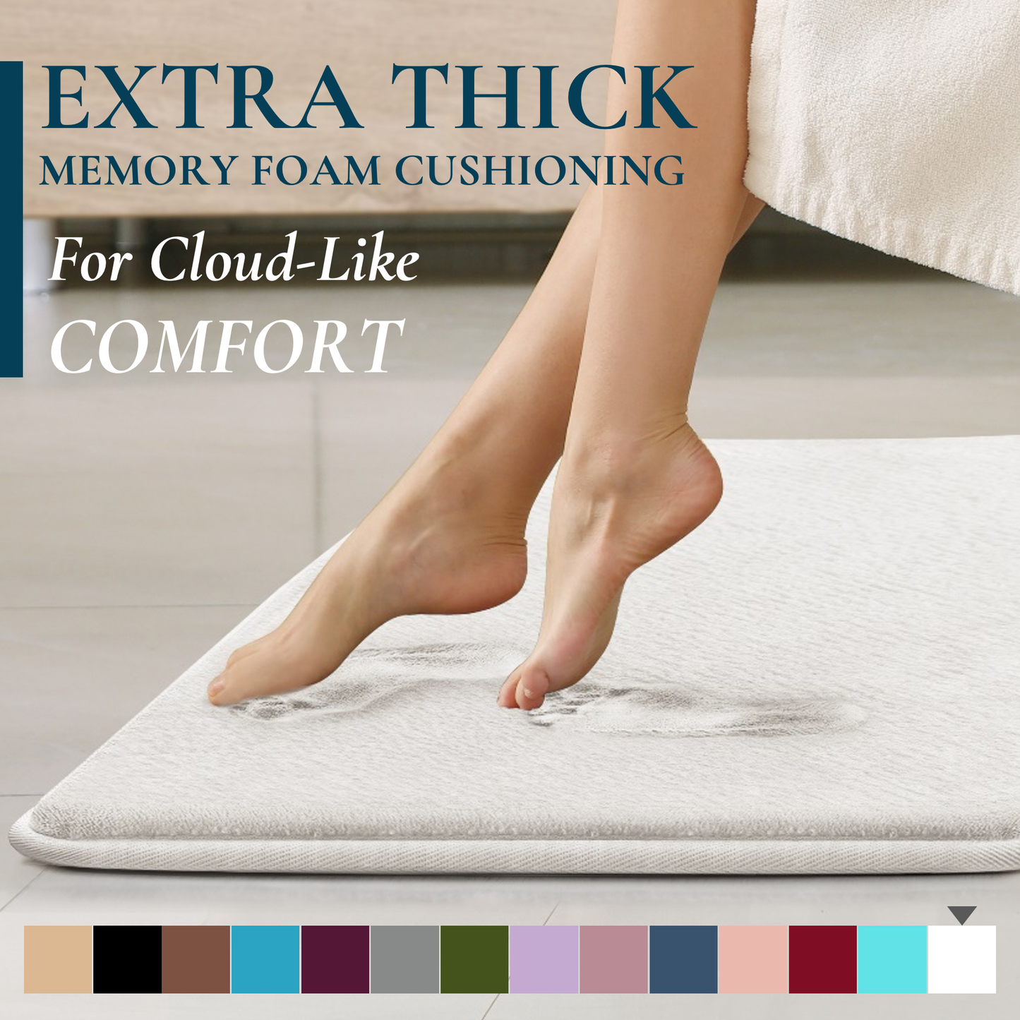 Memory Foam Bathroom Rugs
