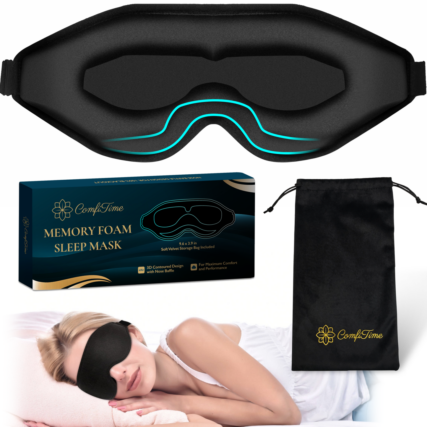 Memory Foam 3D Sleep Mask