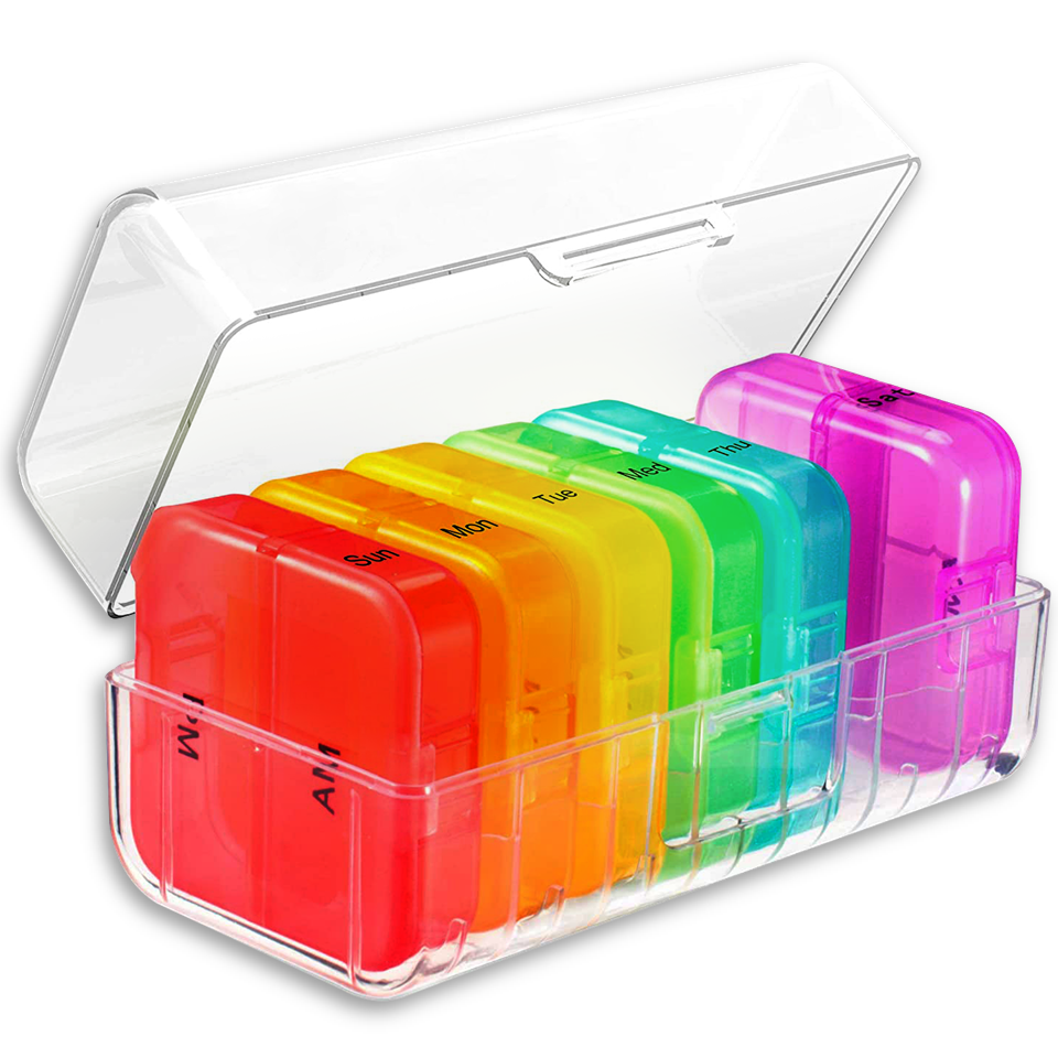 Weekly Pill Organizer, 2 Times a Day
