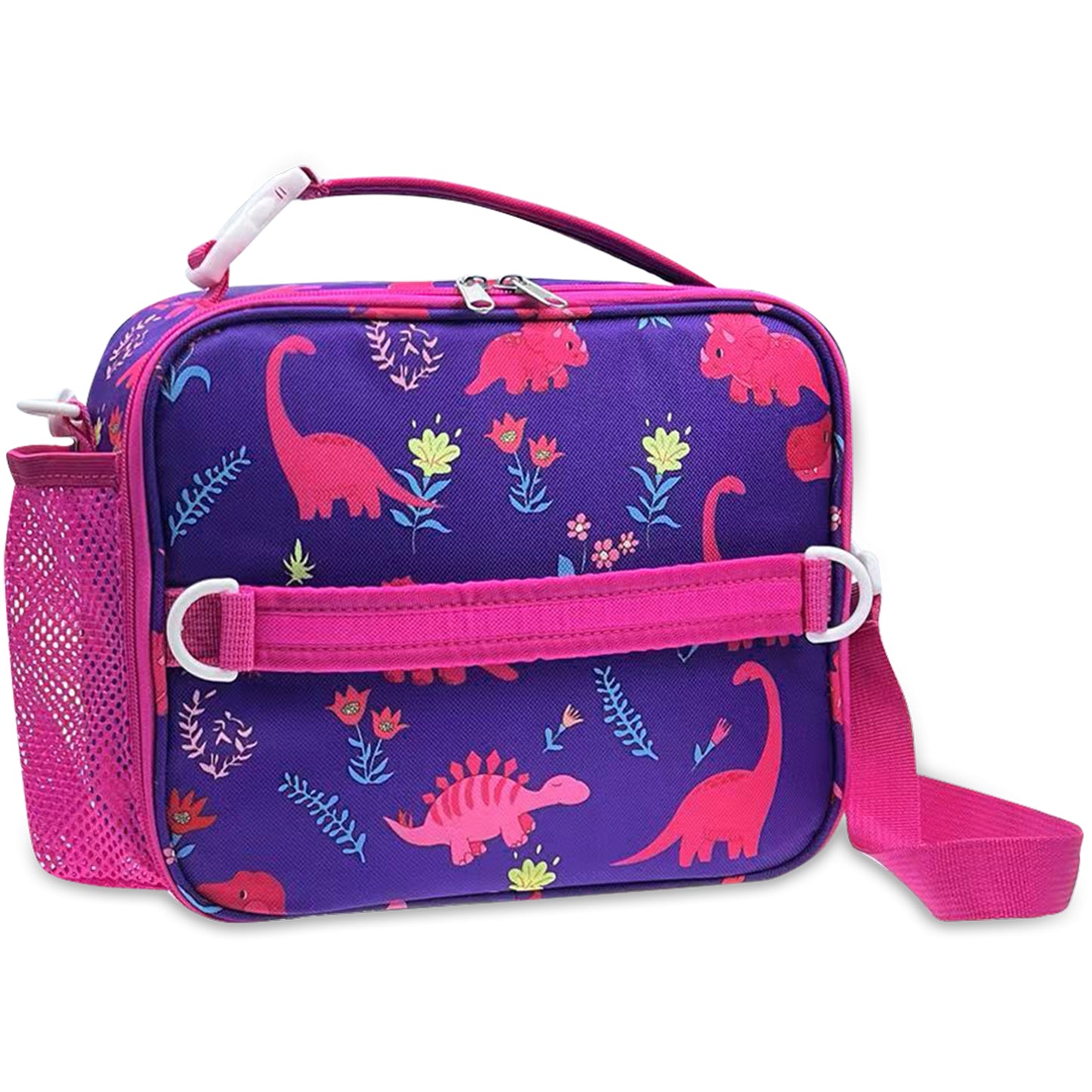 Insulated Lunch Bag for Kids With Shoulder Strap and Handles