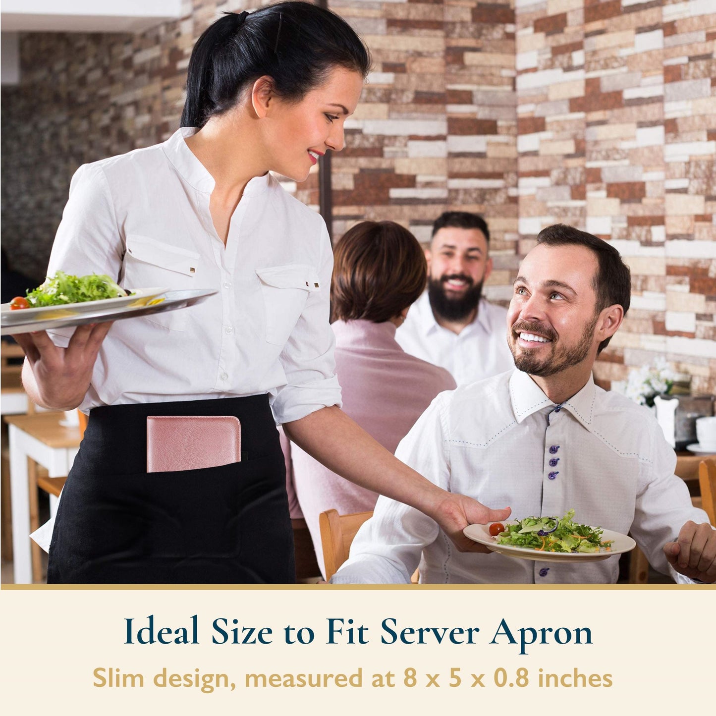 PU Leather Server Book for Waitress
