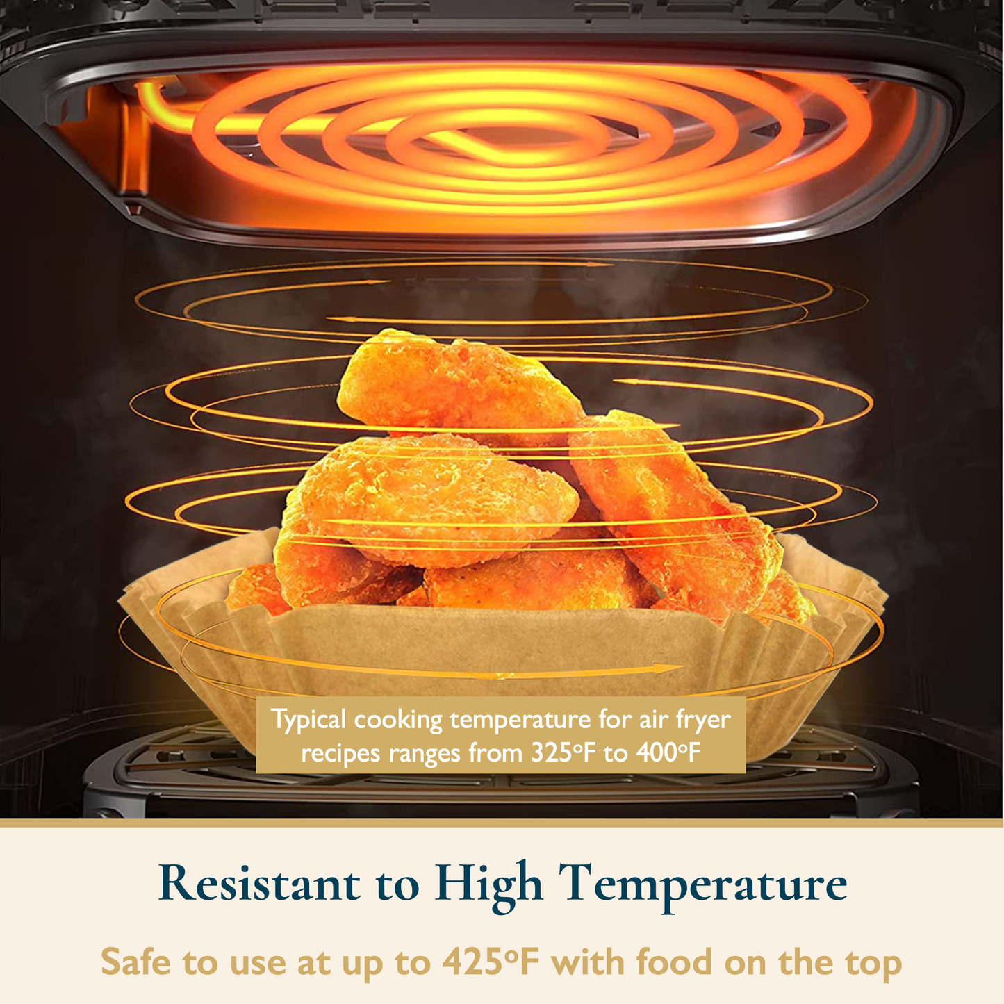 Square Air Fryer Liners for 2-8 Quart Air Fryers
