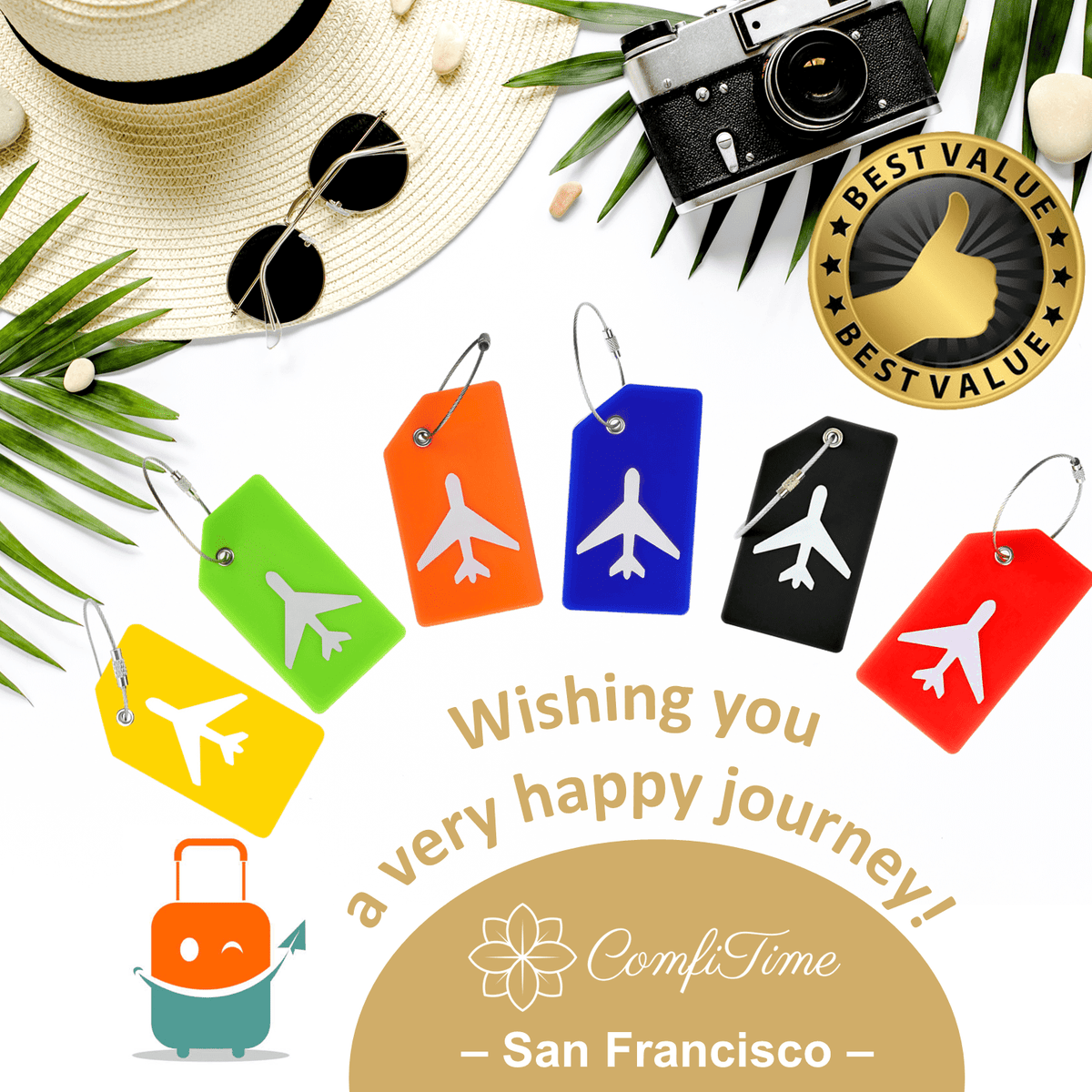 Silicone Luggage Tags
