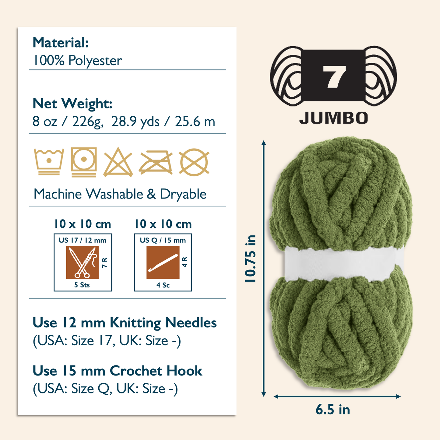 Yarn-7 Jumbo-Chenille-8Pack