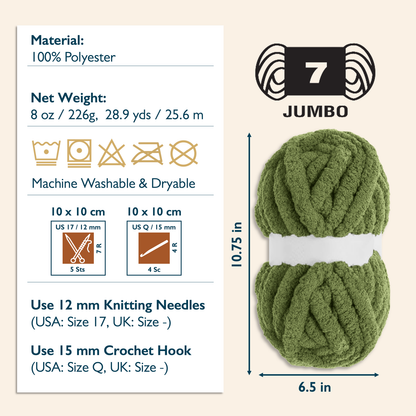 Yarn-7 Jumbo-Chenille-8Pack