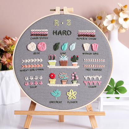 ComfiTime Christmas Embroidery Kit for Beginners – 5 Skill-Building Levels