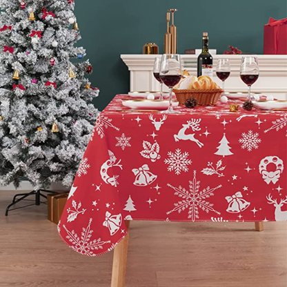 ComfiTime Christmas Vinyl Tablecloth