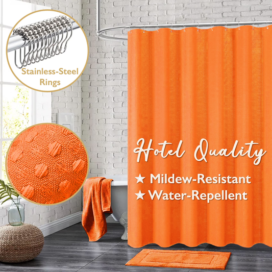 Shower Curtain-Embossed Pattern