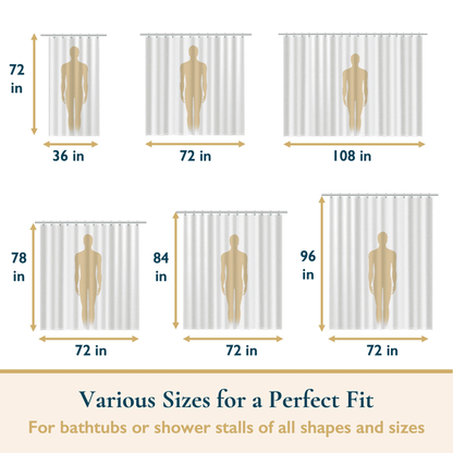 Shower Curtain-Embossed Pattern